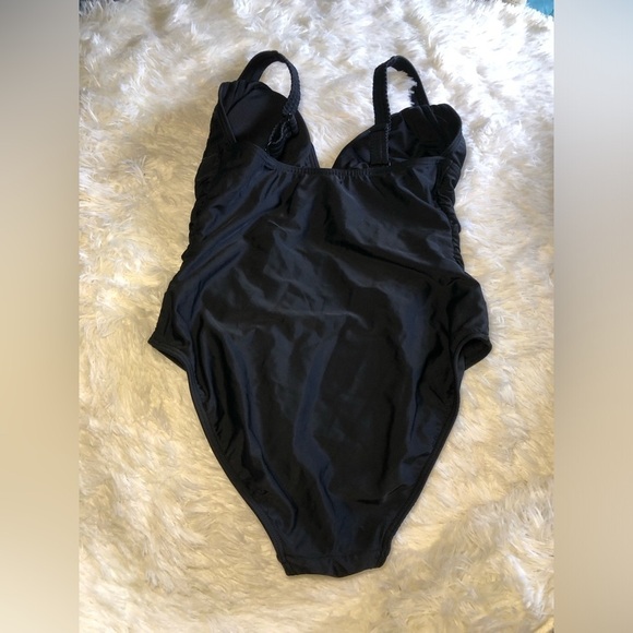 VENUS Black One Piece Swimsuit with Adjustable Straps SIZE 10 NWOT - Picture 13 of 16